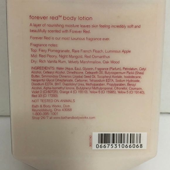 Bath & Body Forever Red Lotion Retired 10 Oz New - Picture 8 of 8